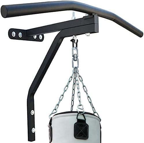 Multi-Functional Heavy Duty 2 in 1 Combination Punch bag Wall Bracket Hanger Fitness Chin up Bars Body Workout MMA Boxing with Pull up bar Holds Up to 660lbs