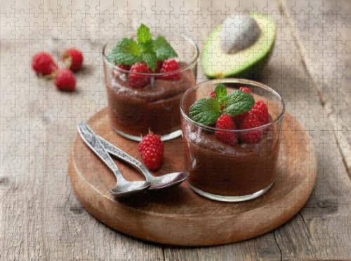 Puzzles for Adults 1000 Pieces Jigsaw Puzzles Avocado Chocolate Mousse