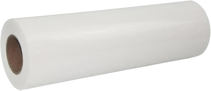 DTF Transfer Film Roll 30cm x 100m, Double Sided Matte Clear PreTreat PET Heat Transfer Paper, Cold and Hot Peel, DIY Direct to Film for T-Shirts Textile