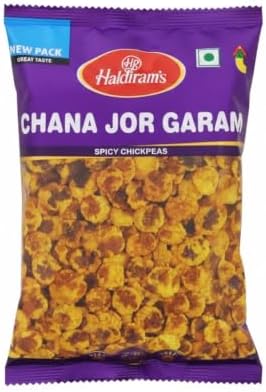 Haldiram's Chana Jor Garam | Namkeen | Spicy Chickpeas with Other Snack Ingredients | Contains No MSG | Zero Cholesterol, Trans Fat & Sugar | Spicy in Taste |150 g