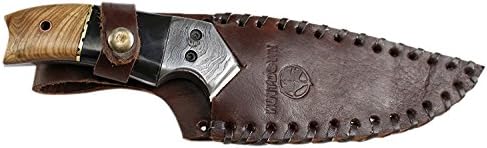Miniatura 2 de HUNT-DOWN Cuchillo de caza Huntdown de 9 pulgadas con mango decorativo y funda de cuero