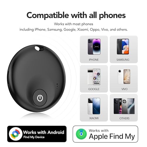 Air Trackers -4 Pack: Bluetooth Tracker Tag, Item Finder Works with Find My App, Trakcer Tag Locator for Your Keys, Wallet, Luggage, Backpack, and More. (Black-4-Dual, 4) by PAKCQNH - Image 2