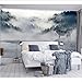 Produktbild Bergnebel Wald Tapete Wolf Tier 3D Wandbild Schlafzimmer Sofa Hintergrund 3D Wandbild Fototapete 3D Aufkleber(W)430x(H)300cm