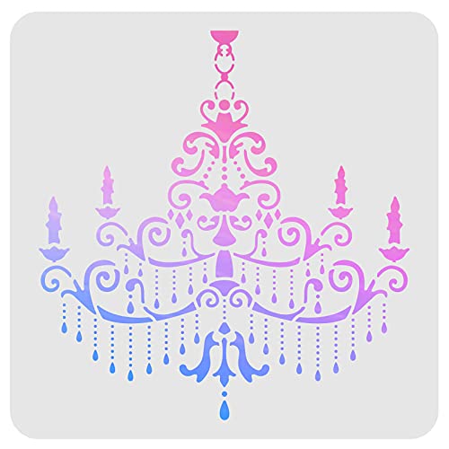 Fingerinspire Kronleuchter Schablone DIY 30x30cm