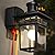 APOTO Porch Lights with GFCI Outlet, Black Dusk to Dawn Motion Sensor Outdoor Lights, 3-Mode Wall Exterior Lighting Fixture, Waterproof Outside Lights Sconce for House Front Door Patio Garage