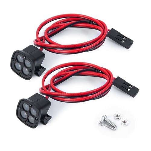Luces para coche RC Axial SCX10 90046 accesorios TRX4 focos Wraith D90 RR10 2