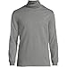 Lands' End Men s Supima Interlock T-Neck Pewter Heather Regular Medium