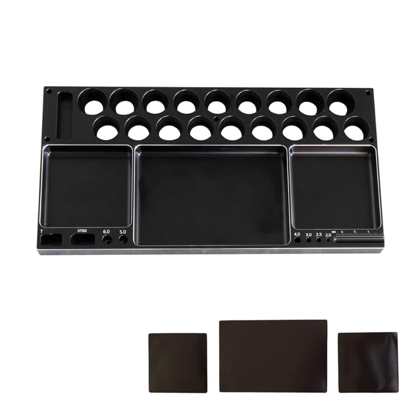 Kit d'outils de réparation de tournevis RCModel avec plateau en métal