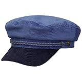 brixton fiddler cap navy Marke: Brixton Brixton Ashland Twotone Cord Elbsegler Elbseglermütze Baker-Boy-Mütze Kapitänsmütze Ballonmütze (54 cm - dunkelblau)