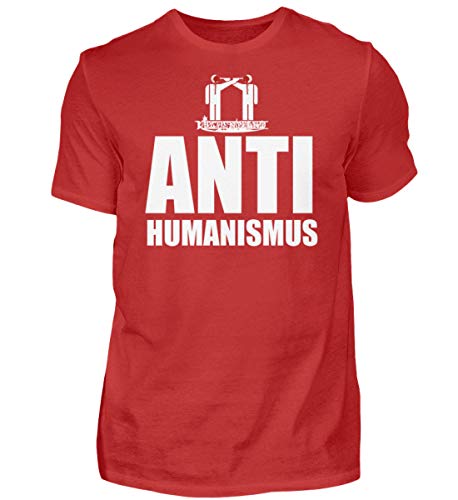 T-shirt anti-humanisme homme Kirchenbrand rouge XL pour un style unique