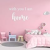 Informations sur la taille : cet autocollant mural en vinyle mesure environ 57 cm sur le côté le plus long.