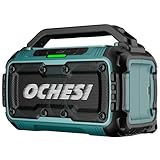 Cordless Bluetooth Speaker for Makita 18V Batteries, 80W Portable Jobsite Stereo Speaker with Dual Speakers and USB Port, Suitable for Camping, Home, Jobsite and Parties((No Battery/Charger)