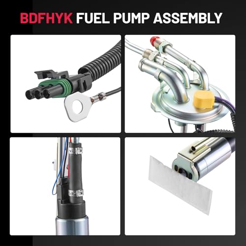 Image of BDFHYK Electric Fuel Pump Module Assembly SP123A1H Compatible with Chevrolet /GMC C1500 C2500 K1500 K2500 Suburban 1996 1997 5.7L 7.4L V8 Replace 19179429, 25178863, HP10003