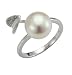 Produktbild Adriana Damen-Ring Giardino 925 Silber rhodiniert Zirkonia Süßwasser-Zuchtperle Weiß Gr. 58 (18.5) - AGI10-Gr.58