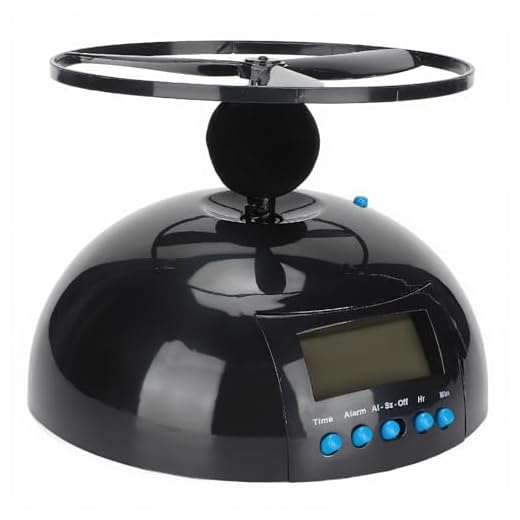 wendeekun Electronic Clock,Flying Alarm Clock,Multipurpose Run Away Flying Alarm Clock,Bedroom Bedside Clock for Bedroom Office Home School