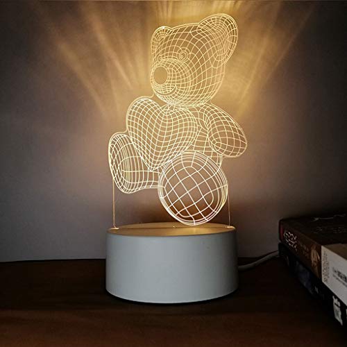 Veilleuse bébé 3D LED lampe de chevet moderne pour chambre enfant