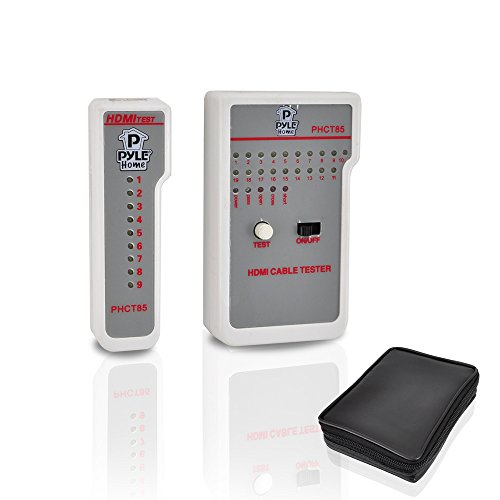 Pyle Home Hdmi High Definition Cable Tester - Battery Operated Hdmi Connector Line Finder, Continuity Checker, Wire Tracker W/ Led Light Indicator - Test Up To 19 Type A Hdmi Cables - Pyle Phct85 #TOP1