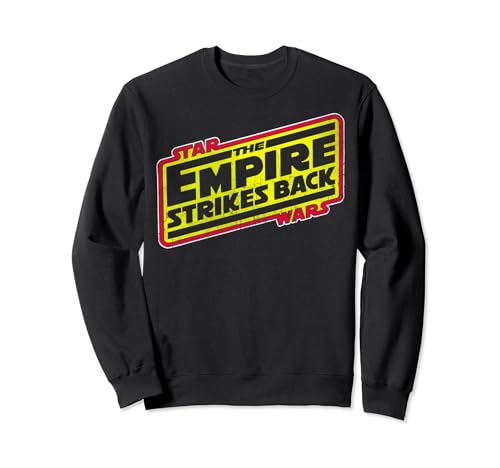 Image of Star Wars The Empire Strikes Back Red & Yellow Logo Sweatshirt