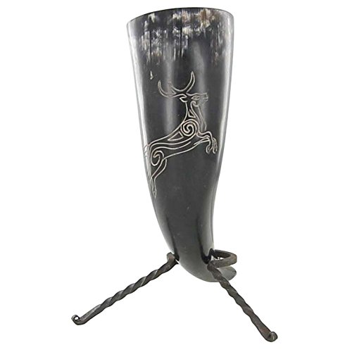 Anglo Saxon Roe Deer Drinking Horn #TOP5