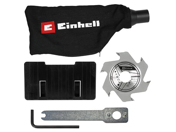 Einhell Cordless Biscuit Joiner 18V TE-BJ 18 Li-Solo Power X-Change (18V, 6500 RPM, 3/4" Depth, w/Collection Bag, Battery and Charger NOT Included) by Einhell - Image 3