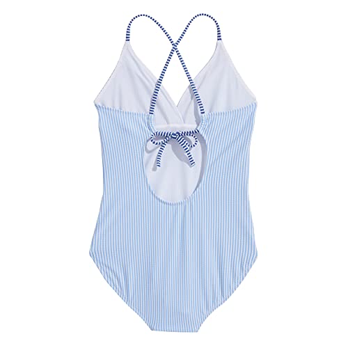 vineyard vines Girls Seersucker Stripe Mix Sconset One-Piece2