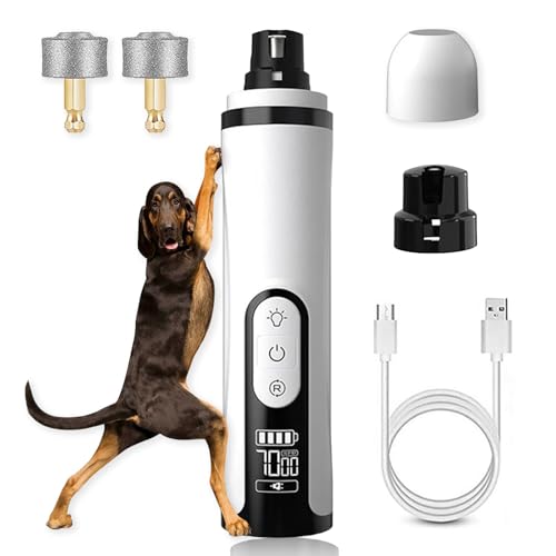 Silent Groom Pro, 2026 Upgrade Silent Pet Nail Grinder, Dog Silent Nail Grinder for Dogs Silent Dog Nail Trimmer, Rechargeable USB Charging Electric Pet Nail Grinder Nail File for Pet