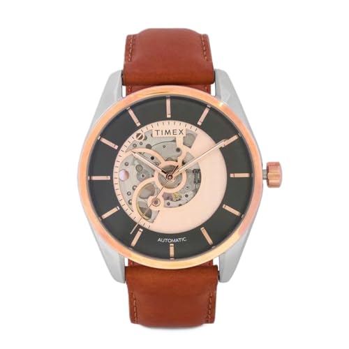 Image of TIMEX Round 44mm Black Dial Automatic Men Watch - TWEG17503