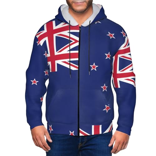 Sweat à capuche Nouvelle-Zélande chaud et confortable avec poches - 4