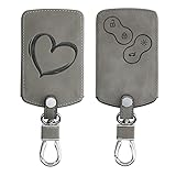MATERIAL RESISTENTE: El cuero de nobuck sintético es suave y liso al tacto y se ajusta perfectamente al mando a distancia del automóvil.