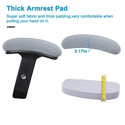 Boliss Big And Tall Ergonomic Office Mesh Computer Executive Desk Chair With Wide Thick Seat,Lumbar Support And Tilt 400Lbs-Grey #TOP4