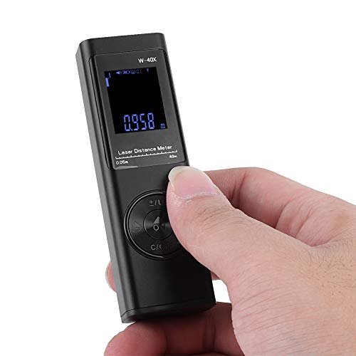 Localizador de alcance de alta precisão, fita métrica eletrônica digital portátil de 40 m, mini edif