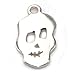 Amoracast Sterling Silver Skull Charm 8x15mm, 8 x 15mm