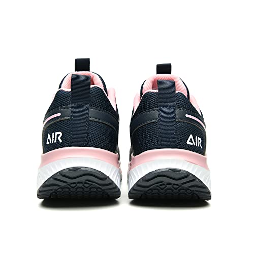 Qauppe Womens Walking Shoes With Arch Support Athletic Orthotic Sneakers For Women Foot Pain Relief Bluepink Us 8.5 #TOP6