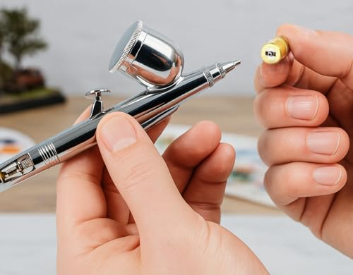 Miniatura 3 de Veda Kit De Limpieza Para Aerógrafo, Recipiente De Cristal Con Soporte Y Accesorios De Limpieza, Para Limpieza De Boquillas De Aerógrafo Y Residuos De Pintura