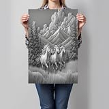 TELA PREMIUM E STAMPA HD: Realizzata in tela di alta qualità, questa decorazione murale su tela è impermeabile, resistente ai raggi UV e allo scolorimento, garantendo colori vividi e duraturi nel tempo. La stampa HD avanzata offre dettagli nitidi, texture ricche e tonalità brillanti, rendendola ideale come quadro moderno e decorazione per la casa.