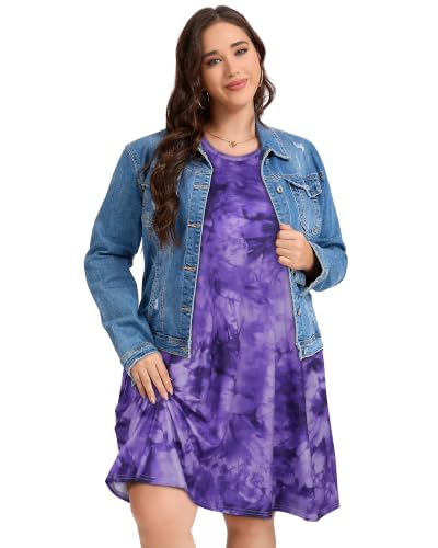 Image of elescat Plus Size Summer Dresses for Women Sleeveless Pockets Beach Tshirt Tank Sundress 2026