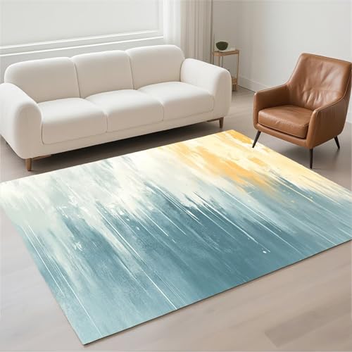 Tapis moderne rectangulaire antidérapant et imperméable style pile bouclée - 2
