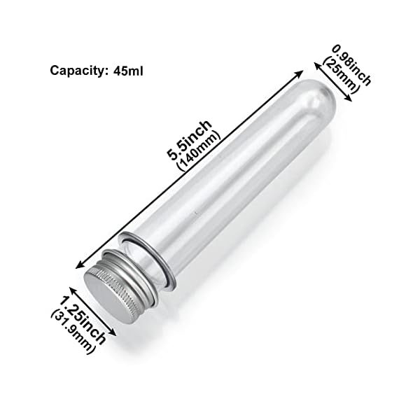 6PCS-Plastic-Test-Tubes-with-Screw-Caps-45ml-Clear-Tubes-for-Scientific-Experiments-Party-Decoration-Sample-Candy-Bath-Salt-Storage 6PCS-Plastic-Test-Tubes-with-Screw-Caps-45ml-Clear-Tubes-for-Scientific-Experiments-Party-Decoration-Sample-Candy-Bath-Salt-Storage