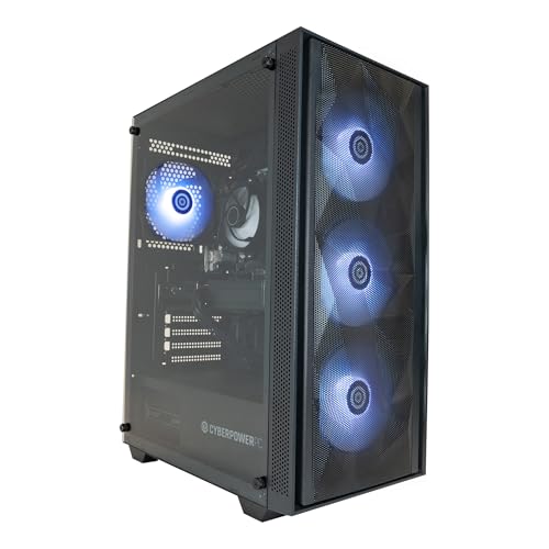 CYBERPOWERPC Wyvern PC Gaming - AMD Ryzen 5 4500, Nvidia RTX 3050, 16GB RAM, 500GB NVMe SSD, 650W 80+ PSU, Wi-Fi, Windows 11, Sylph RGB