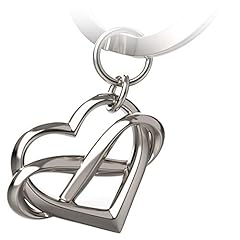 Idea Regalo - FABACH Portachiavi a forma di cuore con simbolo dell'infinito 