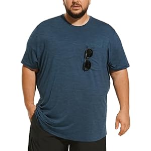 Big and Tall Mens T-Shirt UPF 50+ S...