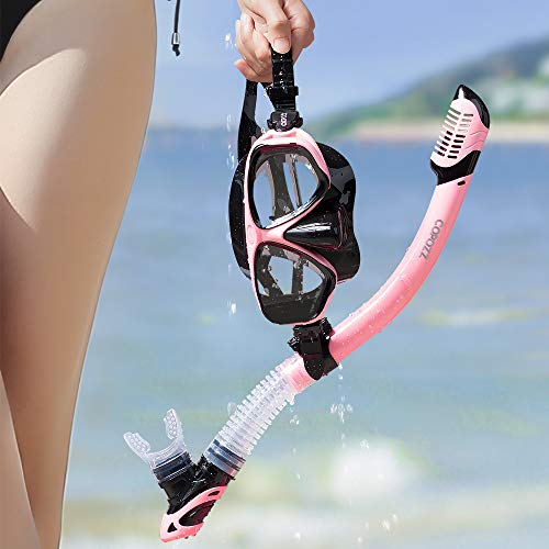 Copozz Youth Scuba Mask, Low Volume No Fogging Snorkeling Scuba Dive Glasses, Seal Free Diving Tempered Glass Mask Goggles, Swimming Scuba Dive Snorkeling Swim Mask Diving Goggles Mask For Men Women #TOP7