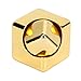 Metal Square Finger Gyroscope Cube, Stress Relief Decompression Fingertip Toy, Hand for Children Adults, Sturdy Metal Construction with Electroplating Finish