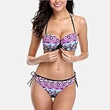 Los bikinis están hechos de telas de alta calidad de secado rápido, cortadas y diseñadas por maestros de adaptación profesional. La tela está elástica, pero no demasiado apretada, haciéndote sentirte bien y confiado.