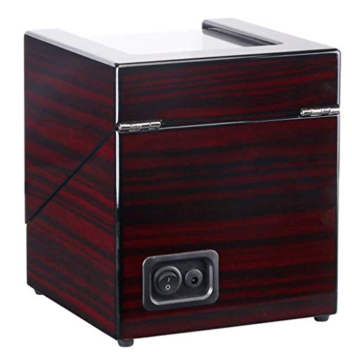 Bobinadoras de reloj Cajas de bobinadora de reloj Caja interna de motor eléctrico de fibra de carbono Automático 2+0 Dispositivo de mesa giratoria de bobinadora de reloj Caja de almacenamiento de - imagen 3