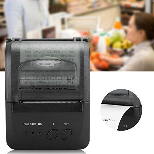 Thermische bonprinter, lichtgewicht draadloze factuurkaart POS Restaurant keukenprinter voor Bluetooth/Linux/Android/IOS… - Image 5