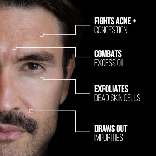 RUGGED & DAPPER - Premium Face Mask for Men - Deep Pore Cleansing Treatment - Fights Blackheads + Acne + Excess Oil - USA Made with Natural Kaolin Clay - 5.5 Oz - Image 4