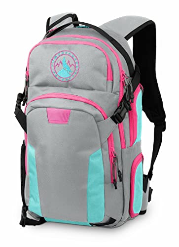 Rucksackkühler, hochwertiger robuster Kühlrucksack für Outdoor, Snowboard, Skifahren, Wandern, Abenteuer, Reisen, Camping, grau, Einheitsgröße Cover