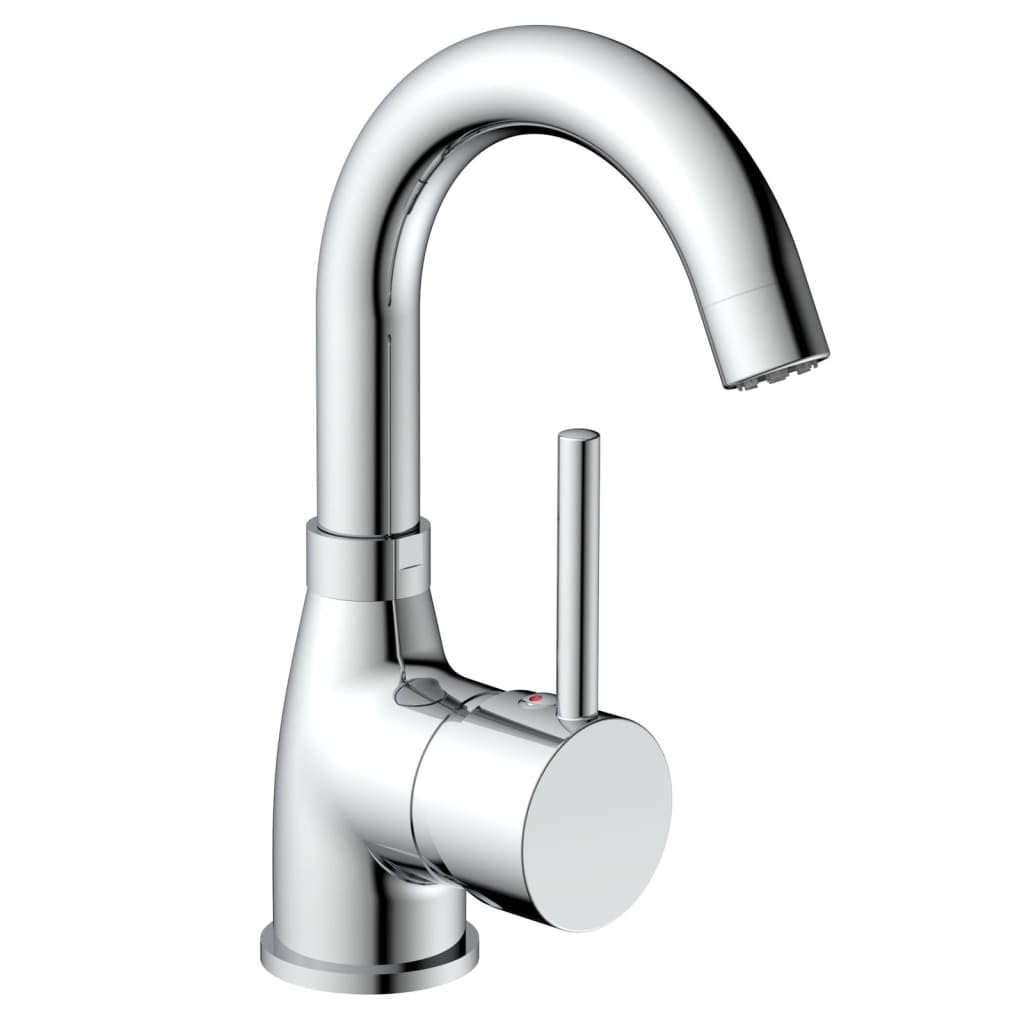 Eisl Chrome Futura Ni075futcr-Lp Washbasin Mixer Tap Low Pressure Energy Saving 360° Swivel Bathroom Single Lever Mixer Tap