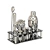 Hahepo Cocktail Shaker Set 17 stuks roestvrij staal Home Bar Tool Set Boston Shaker met zwarte acryl standaard shaker…